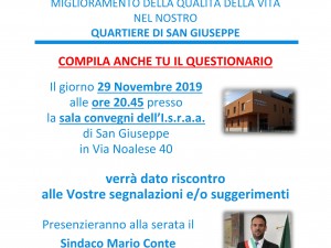 Sondaggio sulla qualità della vita nel Quartiere di San Giuseppe – Treviso